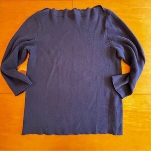 Ralph Lauren Women's Deep Blue Crew Neck Sweater